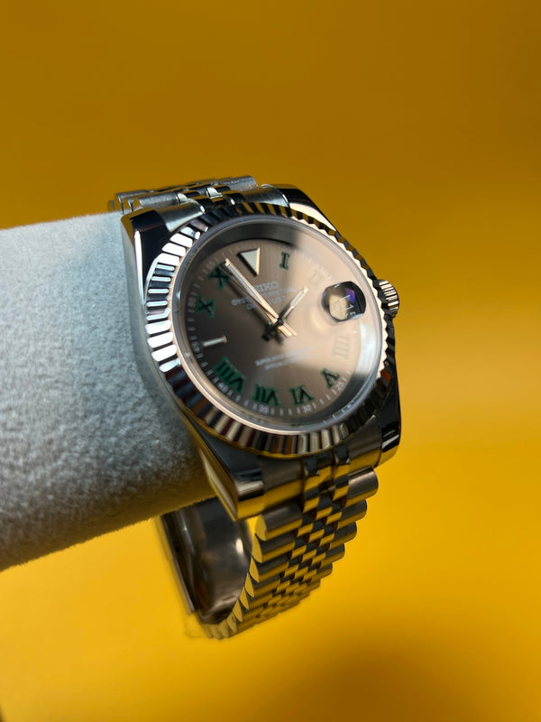 SEIKOJUST| Grey Roman Dial