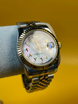 SEIKOJUST | Arabic Mother of Pearl Dial (Two-Tone Edition)