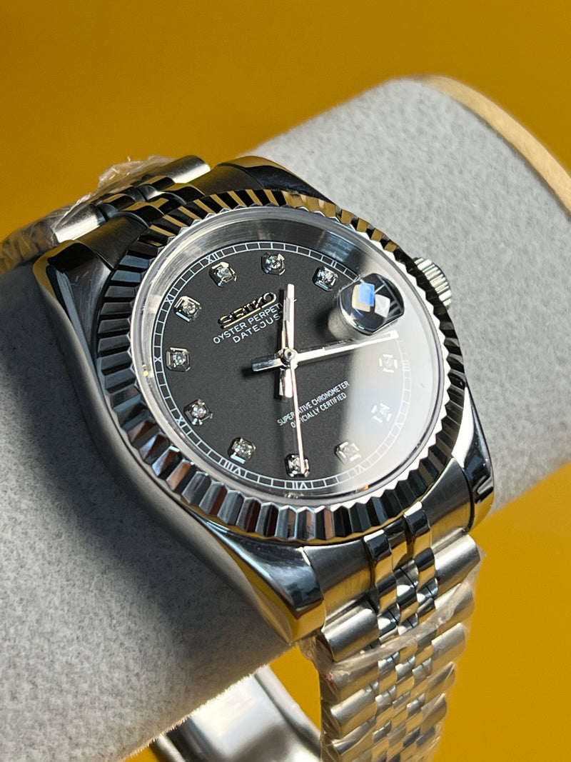 SEIKOJUST | Black Diamond Dial