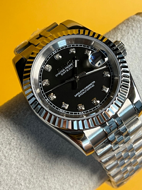 SEIKOJUST | Black Diamond Dial